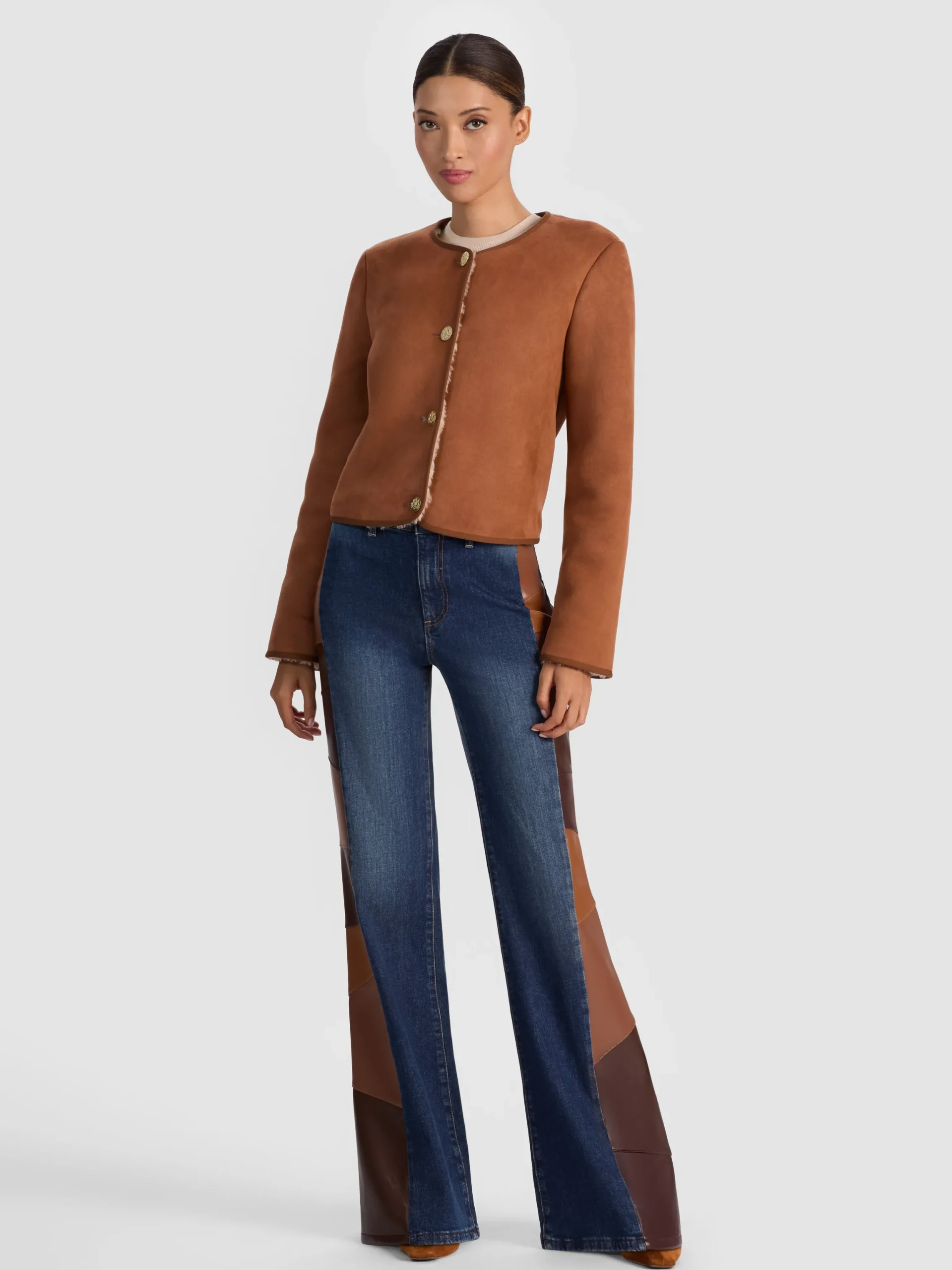 ALMA VEGAN SUEDE TEDDY JACKET