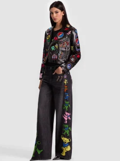 A+O X GRATEFUL DEAD CODY VEGAN MOTO JACKET