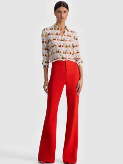 A+O X GRETCHEN ROEHRS WILLA SILK BLOUSE