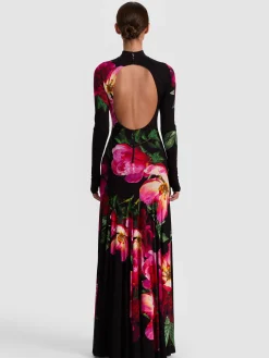 AUGUSTA OPEN BACK MAXI DRESS