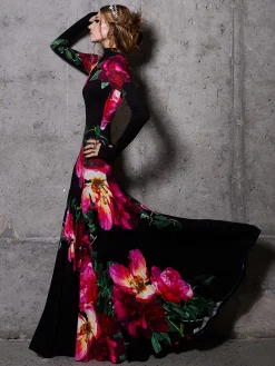 AUGUSTA OPEN BACK MAXI DRESS