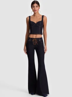 AVA SWEETHEART DENIM BUSTIER