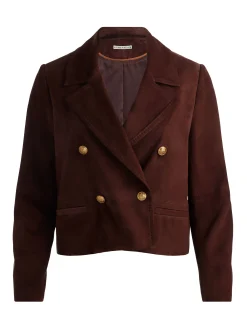 AVERY SUEDE DOUBLE BREASTED BLAZER