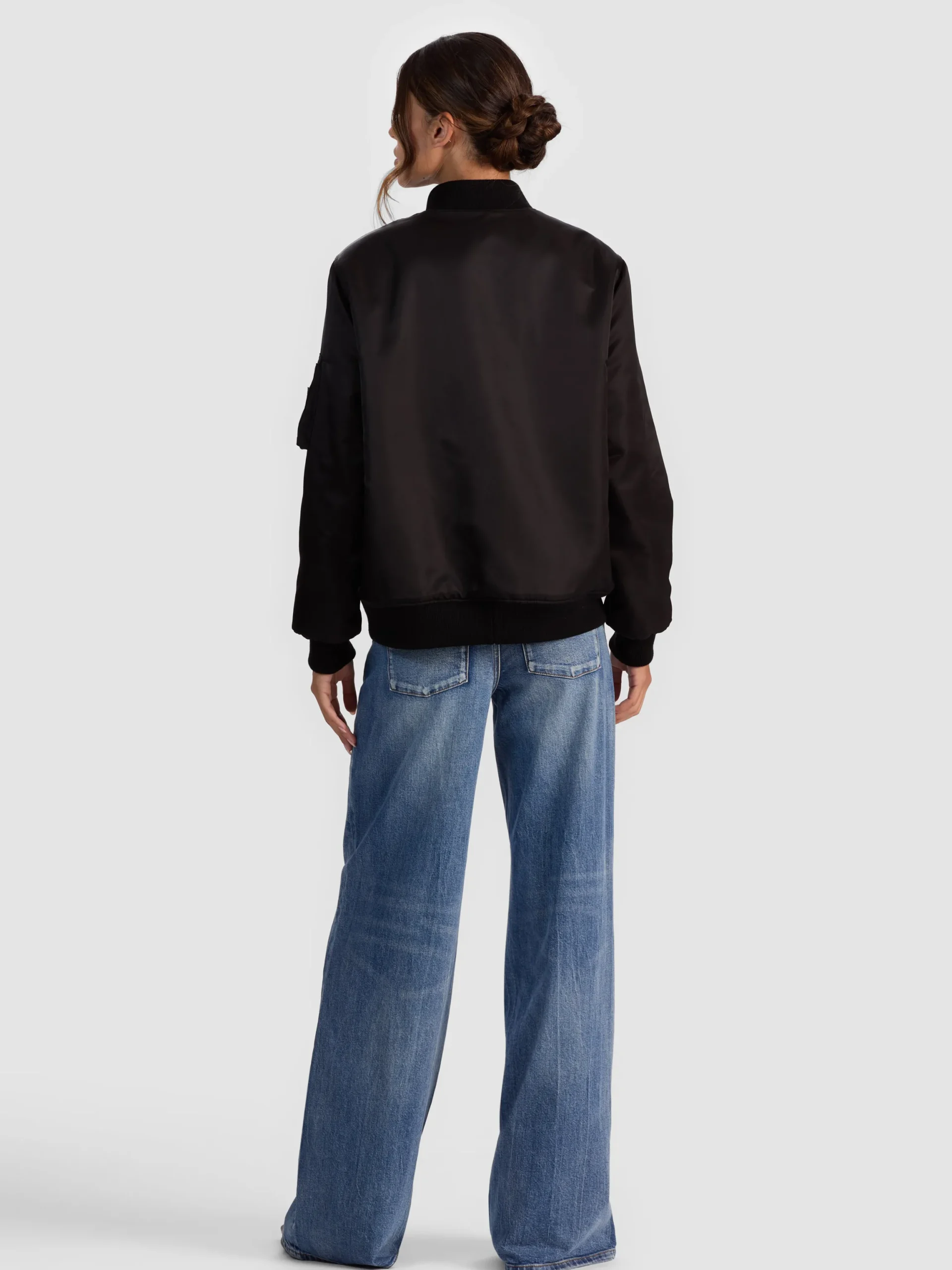 BECKY REVERSIBLE FAUX FUR BOMBER JACKET