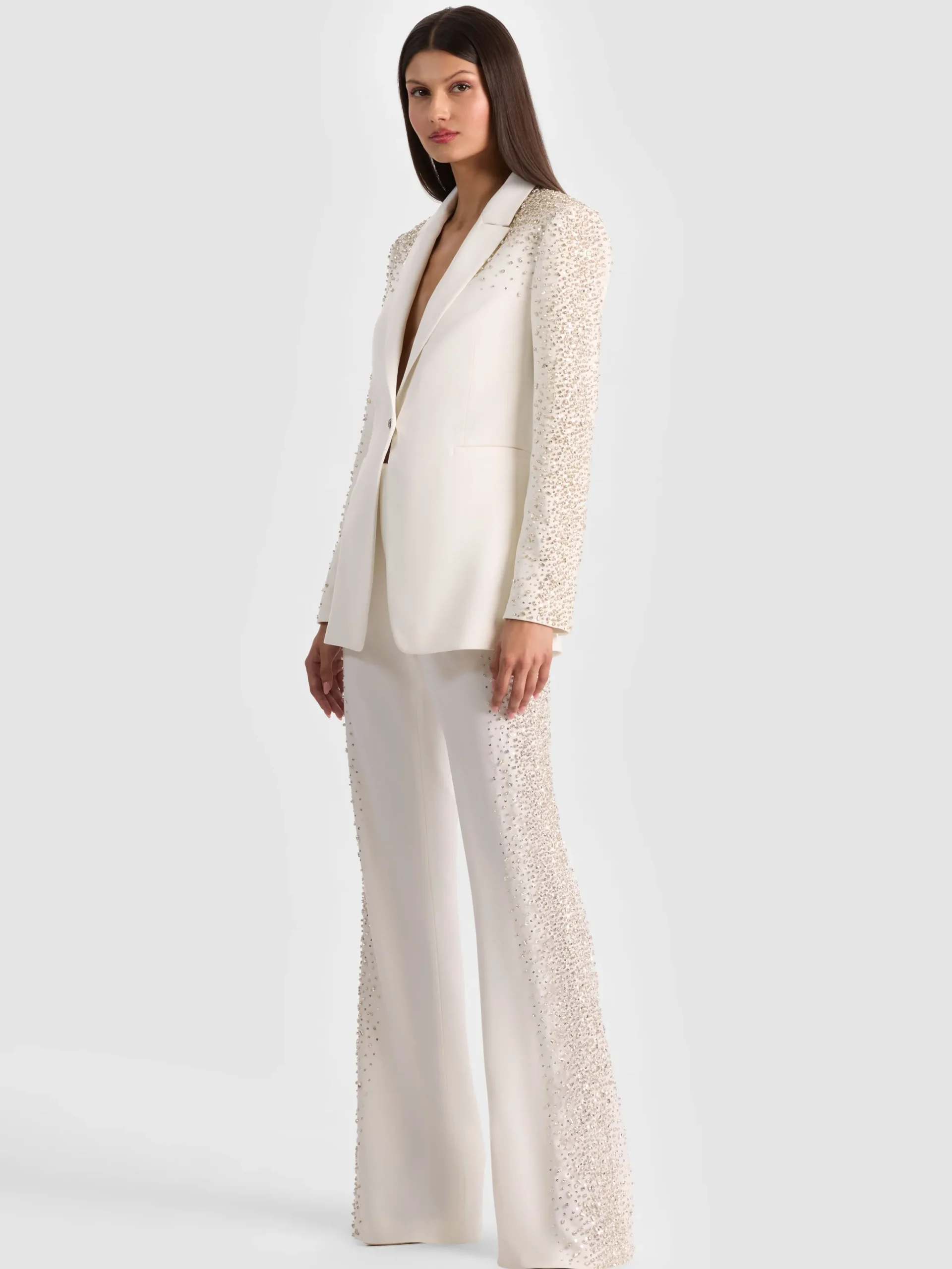 BREANN EMBELLISHED FITTED BLAZER