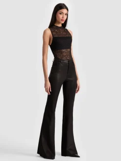 BRENT LEATHER BELL PANT