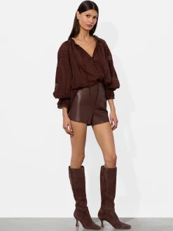 CADY LEATHER SHORT