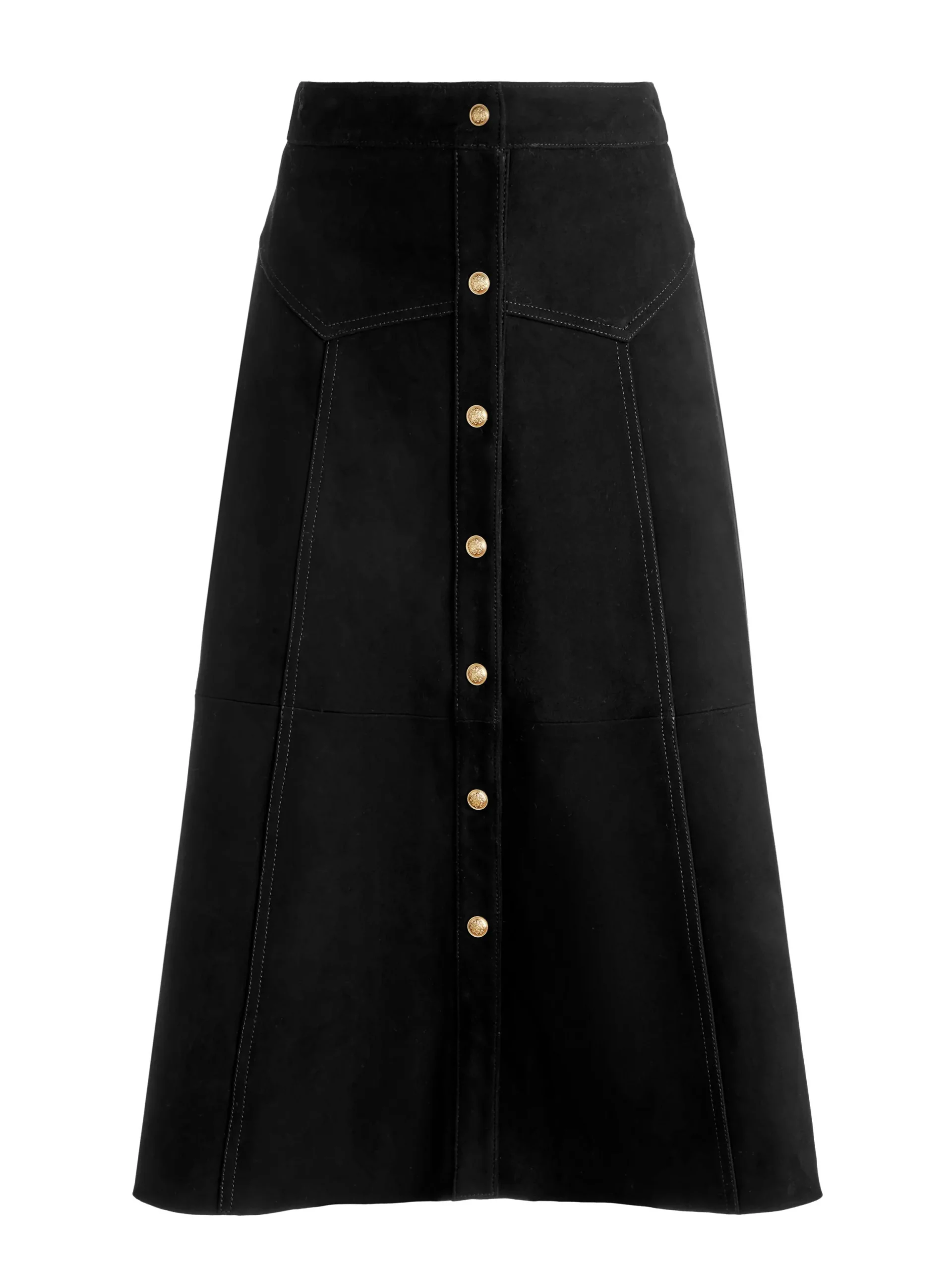 CALICA SUEDE MIDI SKIRT