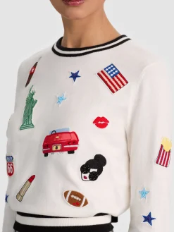 CAROLANN AMERICANA SHRUNKEN PULLOVER