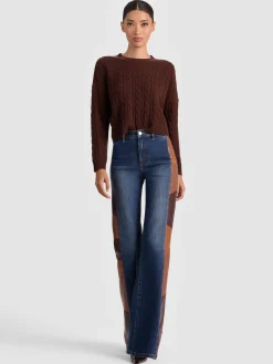 CECILIE CASHMERE CABLEKNIT PULLOVER