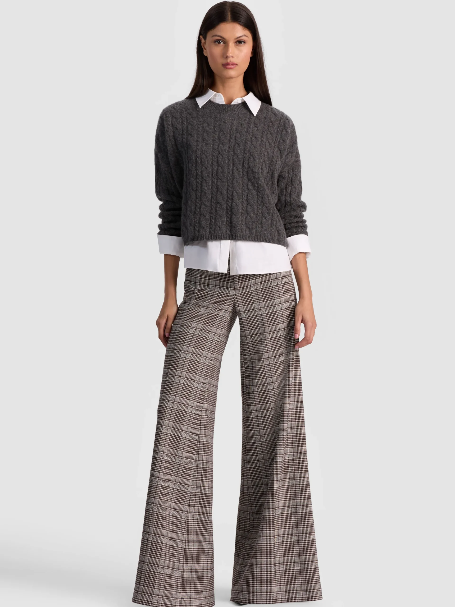 CECILIE CASHMERE CABLEKNIT PULLOVER