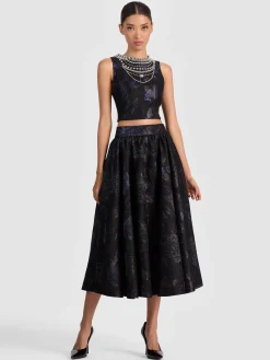 CHERRA EMBELLISHED CROP TOP