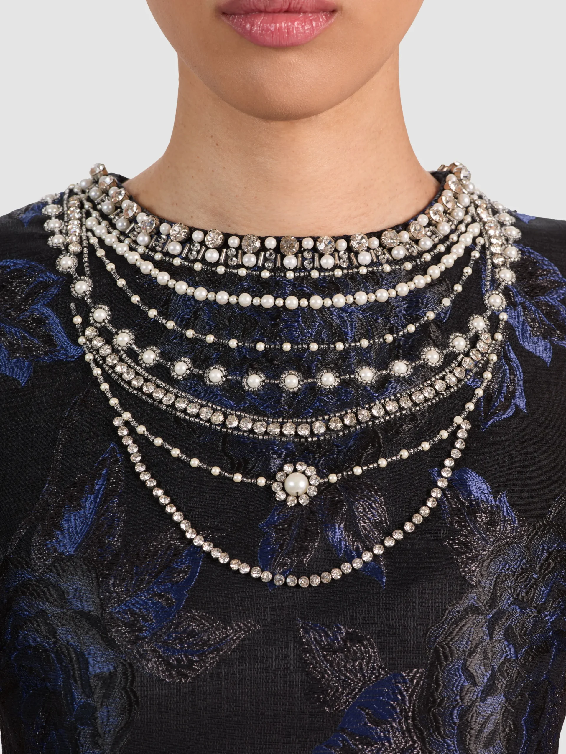 CHERRA EMBELLISHED CROP TOP