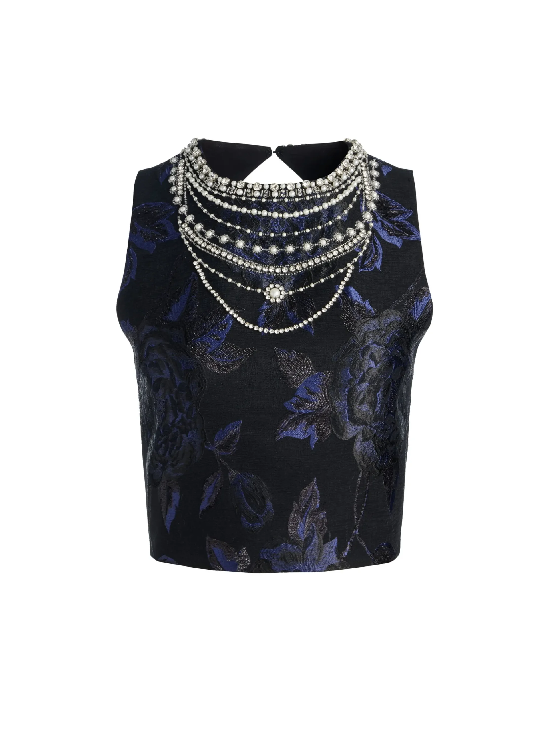 CHERRA EMBELLISHED CROP TOP