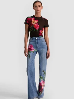 CHIC PRINTED JEAN