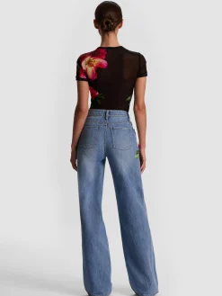 CHIC PRINTED JEAN