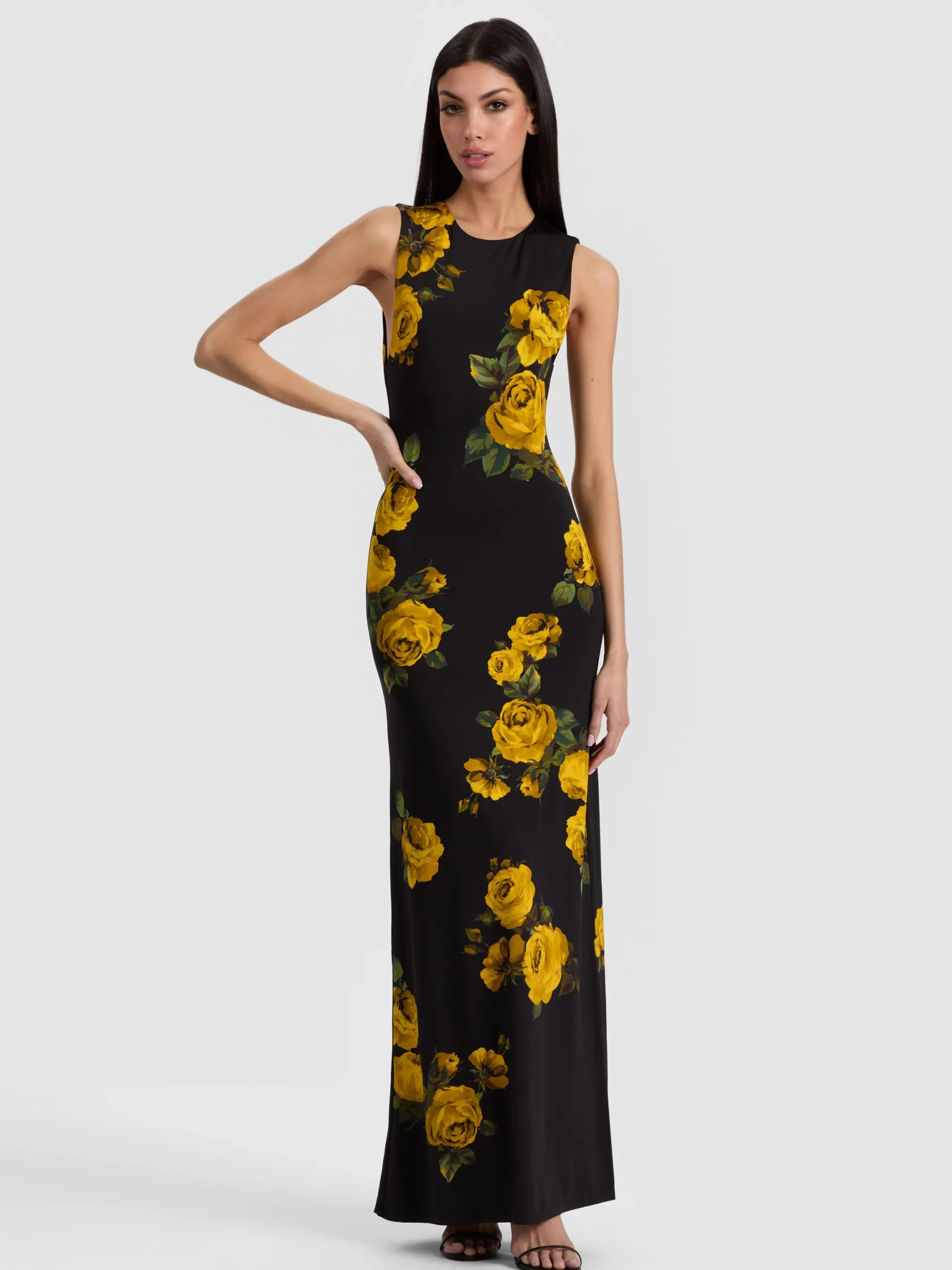 DELORA OPEN BACK MAXI DRESS