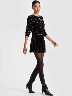DOLLIE EMBELLISHED CASHMERE CARDIGAN