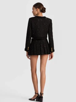 DUMONT EMBELLISHED TWEED JACKET
