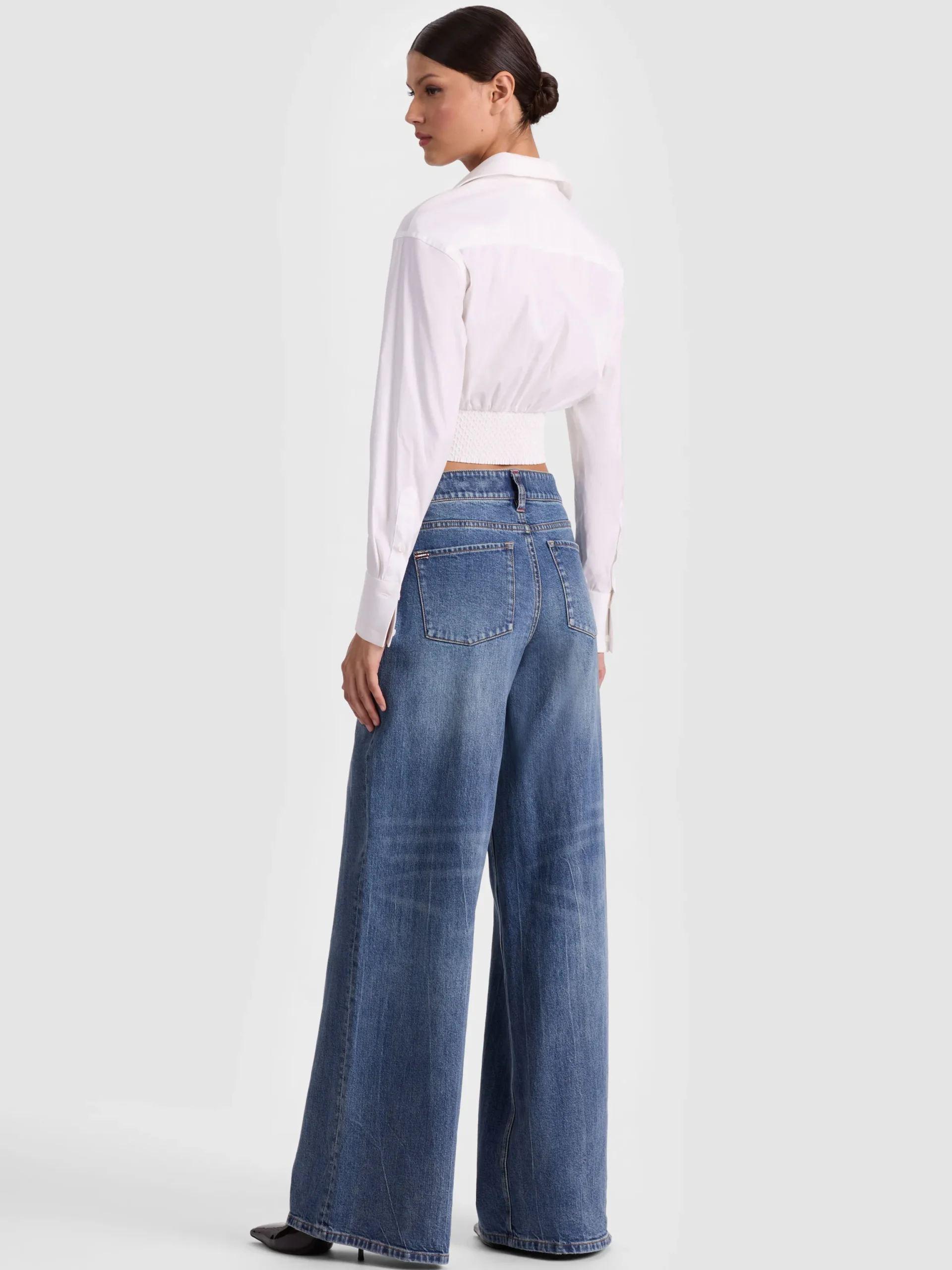 EDIE CORSET BUTTON DOWN