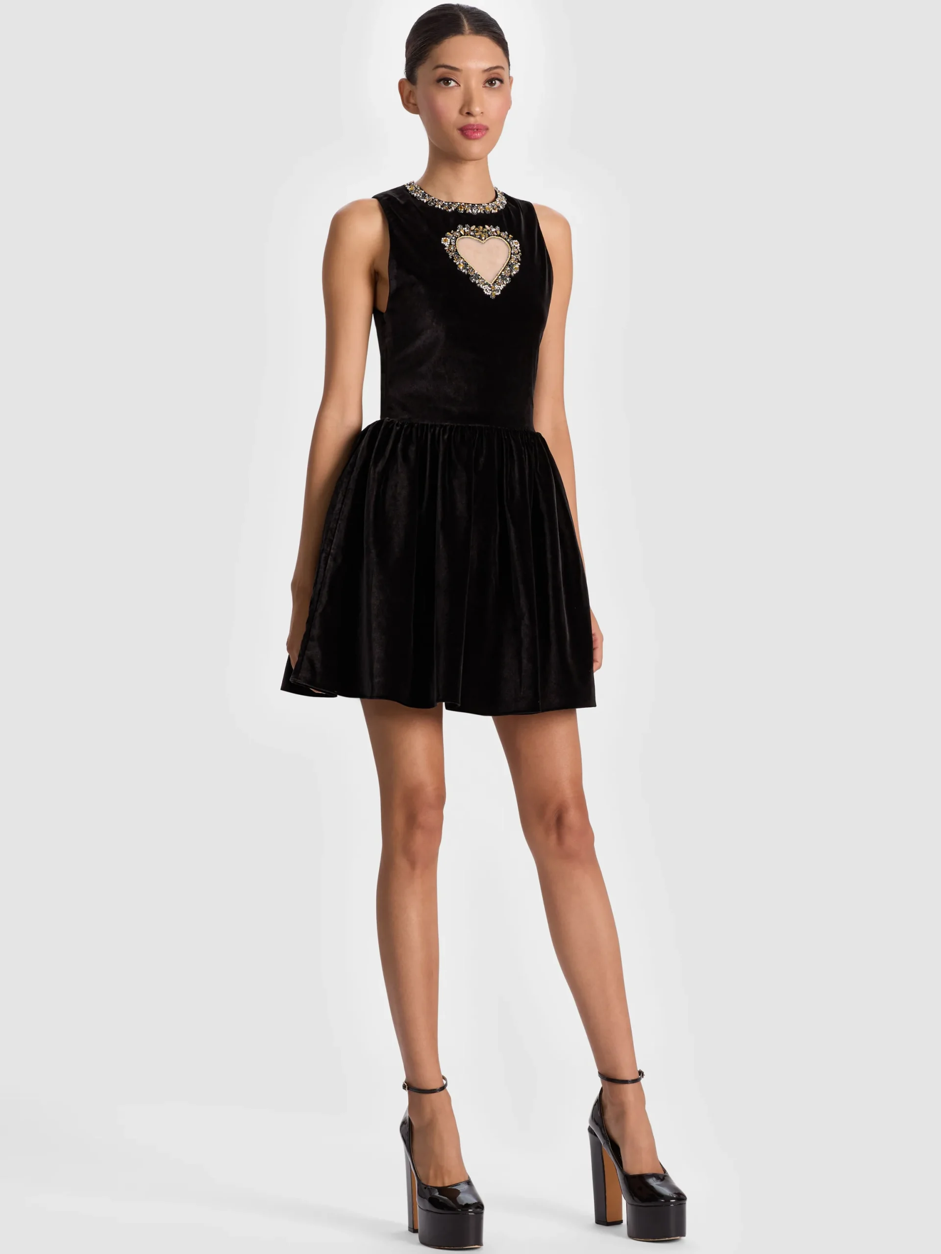 ELLA VELVET MINI DRESS