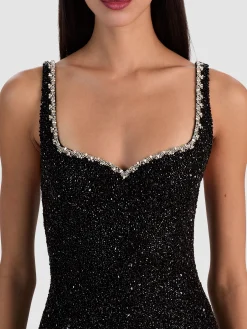 EVE EMBELLISHED MINI DRESS
