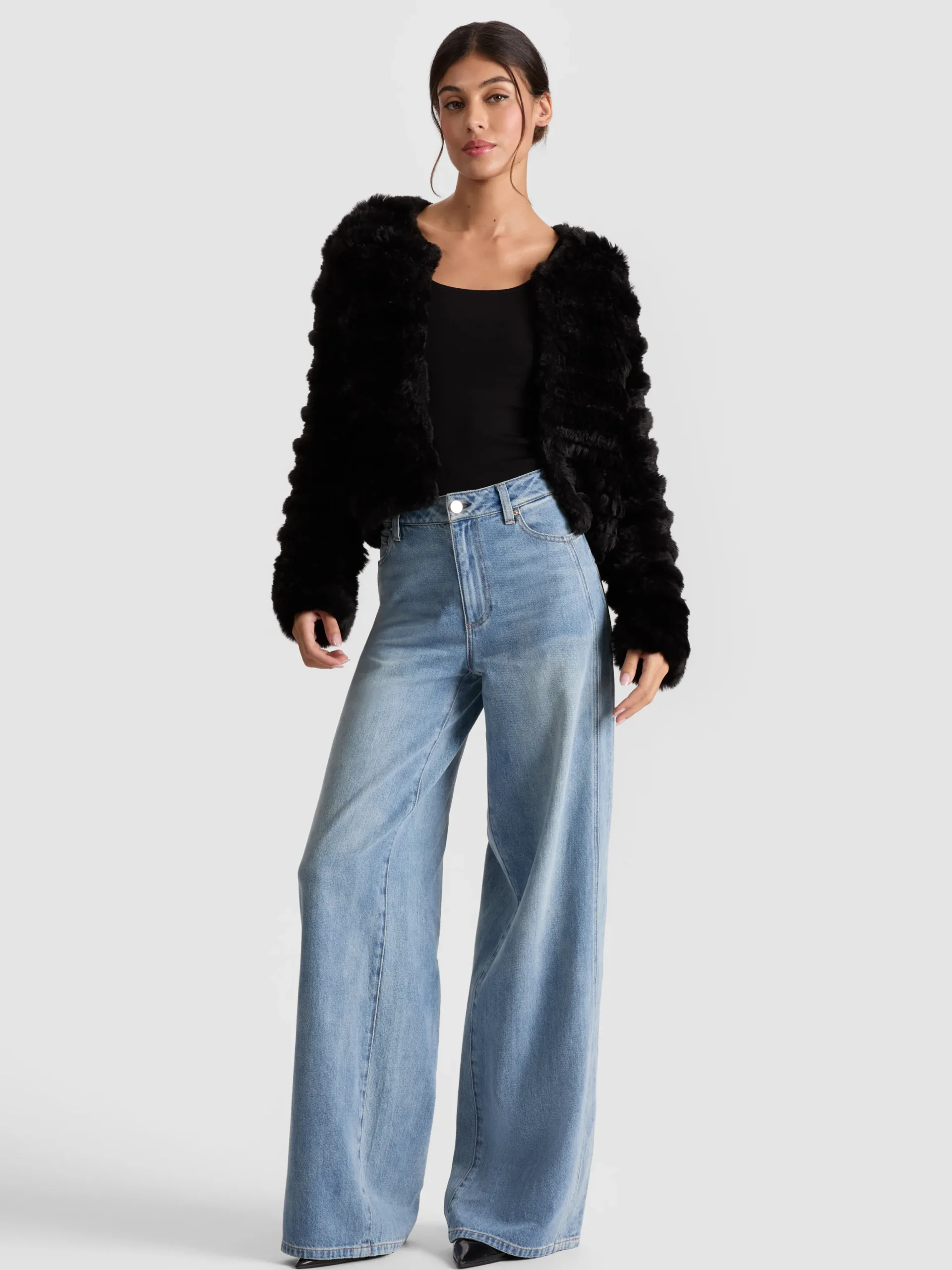 FAWN FAUX FUR JACKET