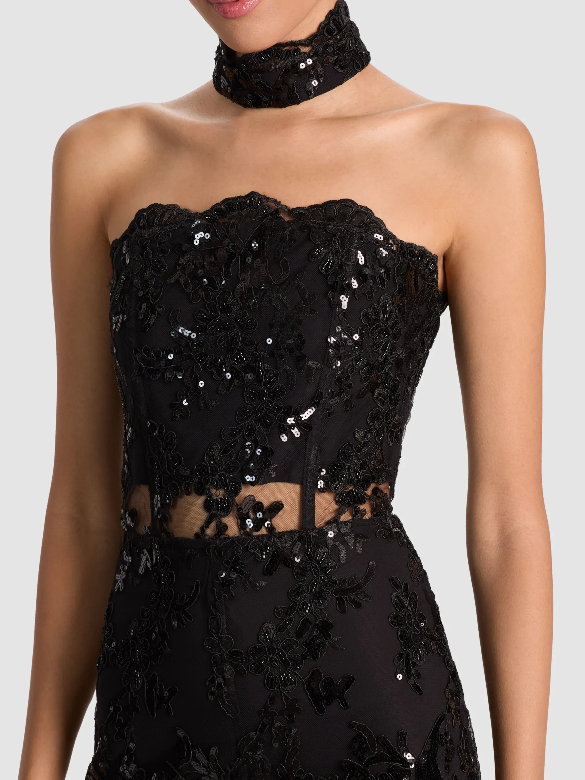 GEORGIE EMBELLISHED LACE JUMPSUIT