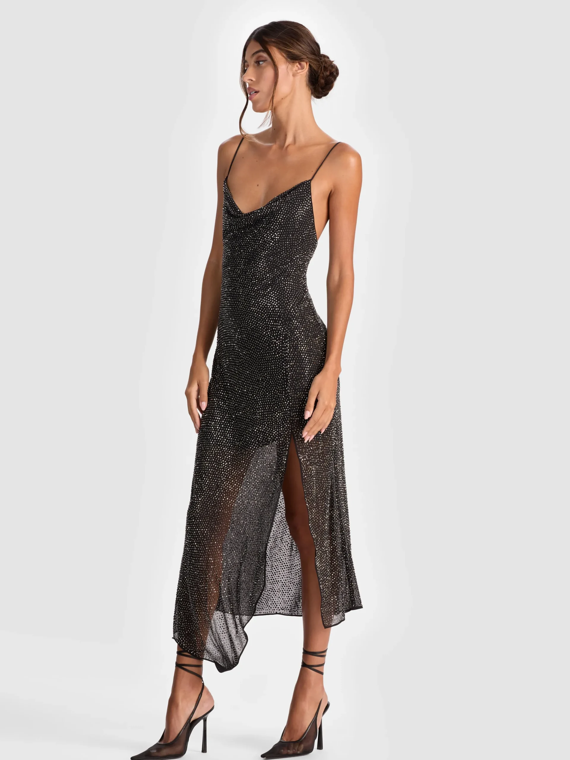 HARMONY EMBELLISHED SLIP DRESS