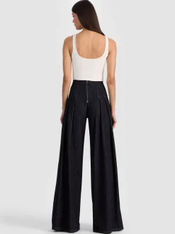 HENRY PLEATED DENIM PANT