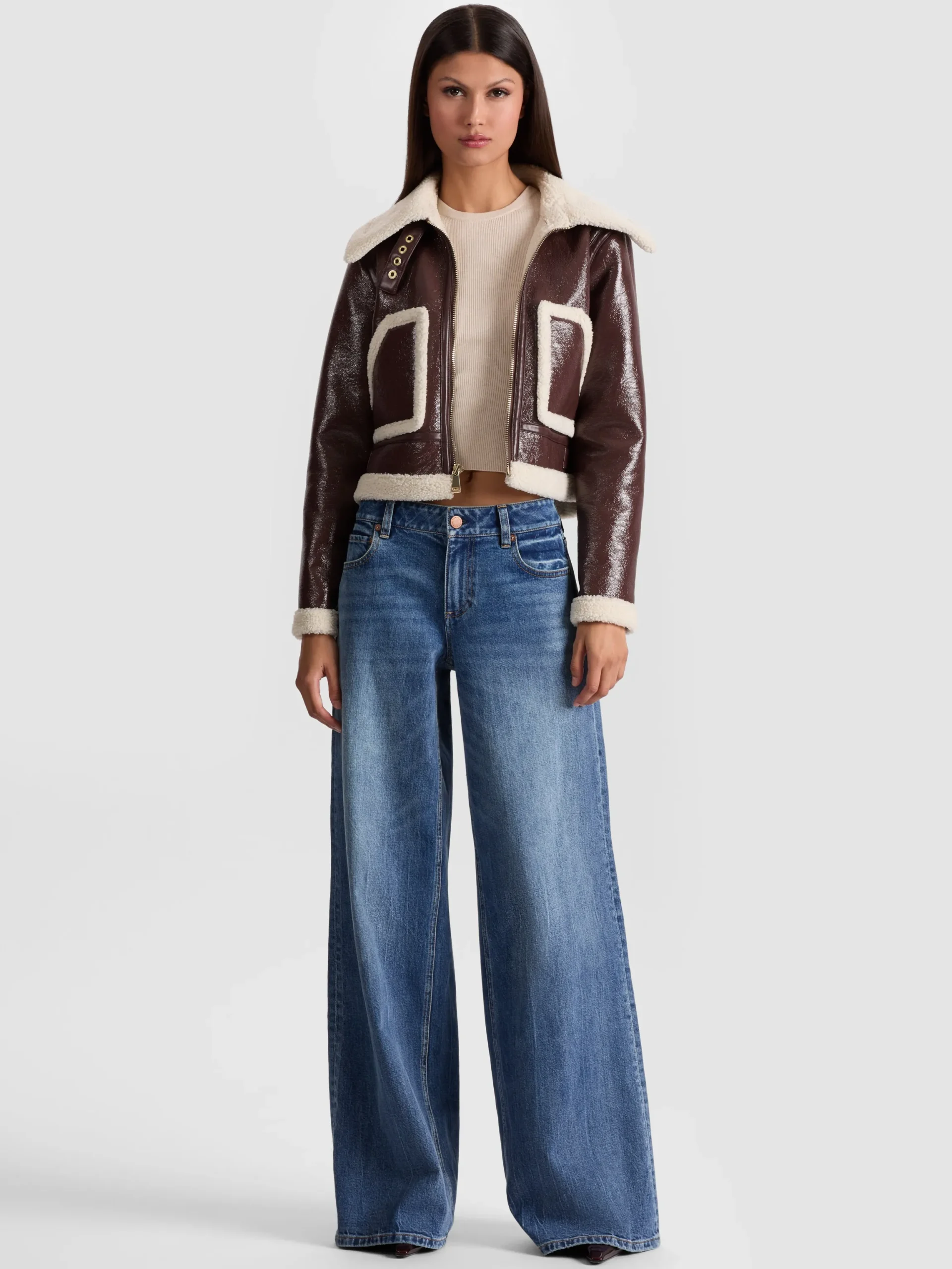 ISAIAH FAUX SHEARLING JACKET