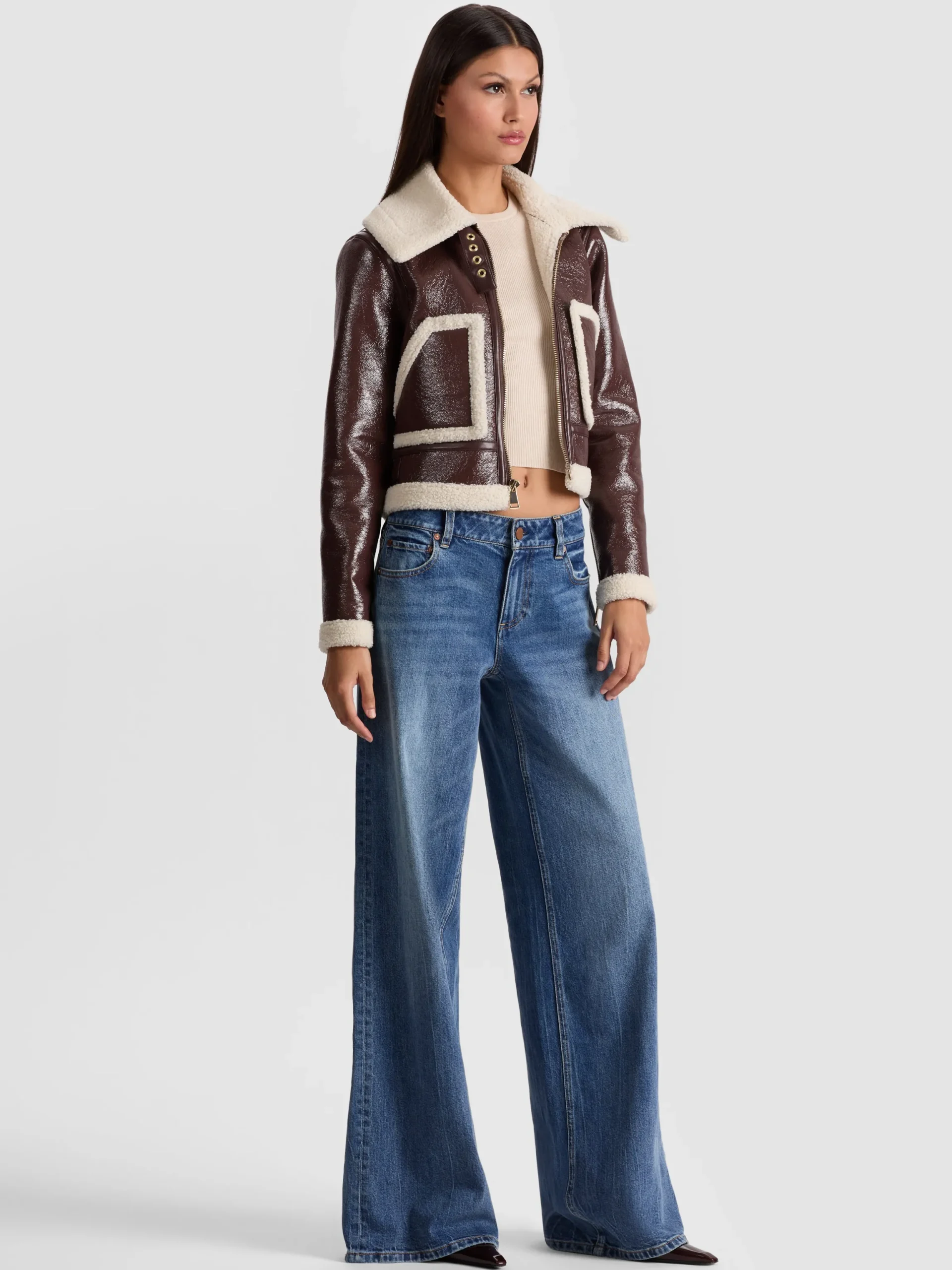 ISAIAH FAUX SHEARLING JACKET