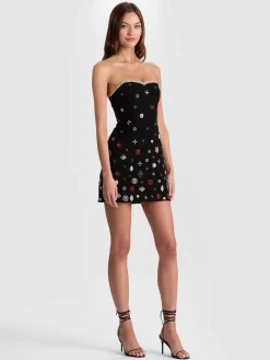 IVA EMBELLISHED MINI DRESS