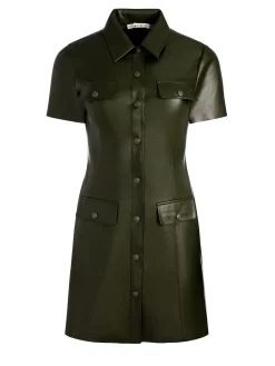 JAMIE VEGAN MINI DRESS