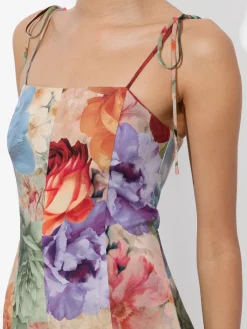 JEANETTE PANELED MIDI DRESS