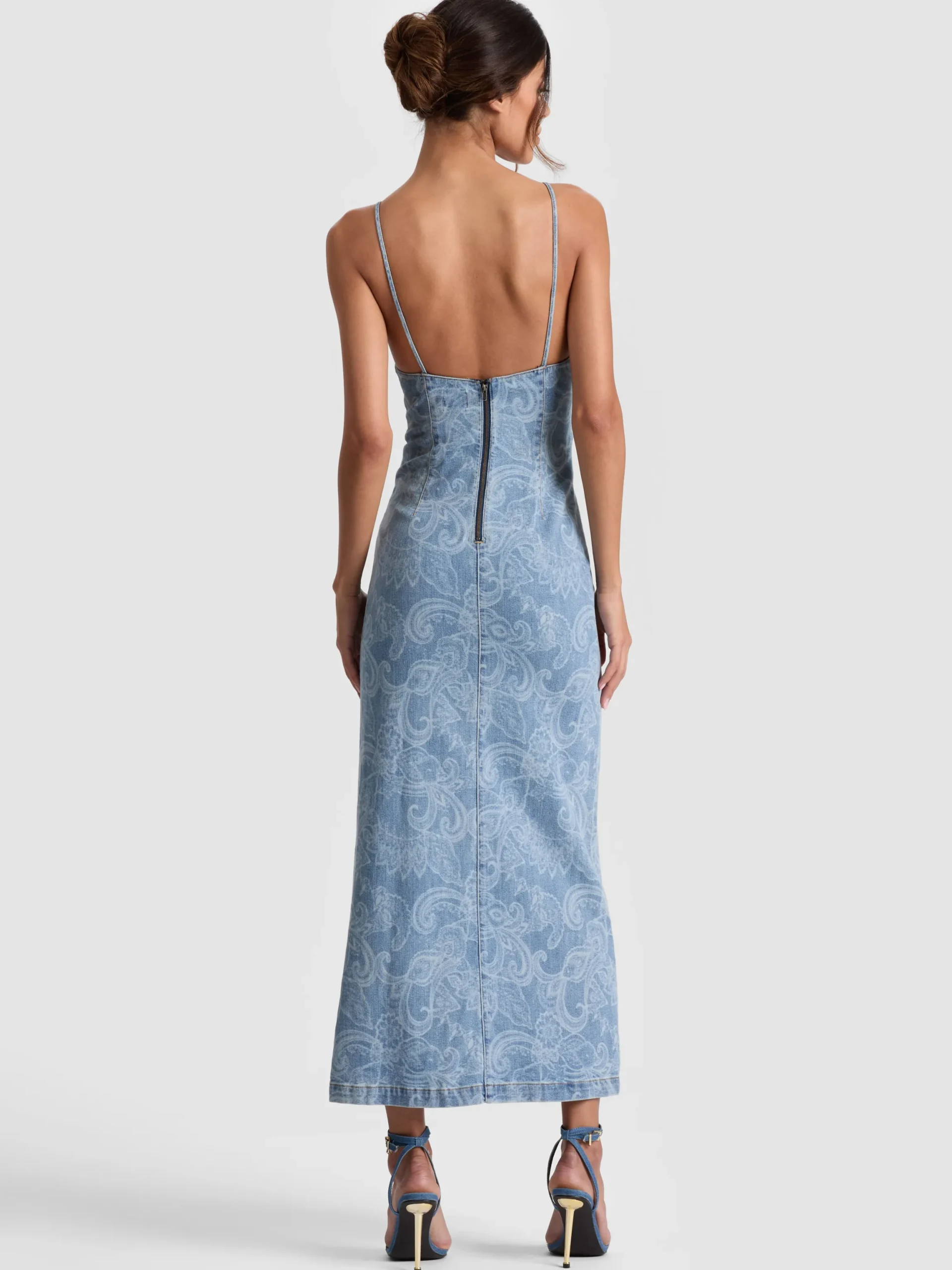 JULIETTA DENIM MIDI DRESS