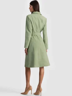 KARLEY SUEDE WRAP COAT