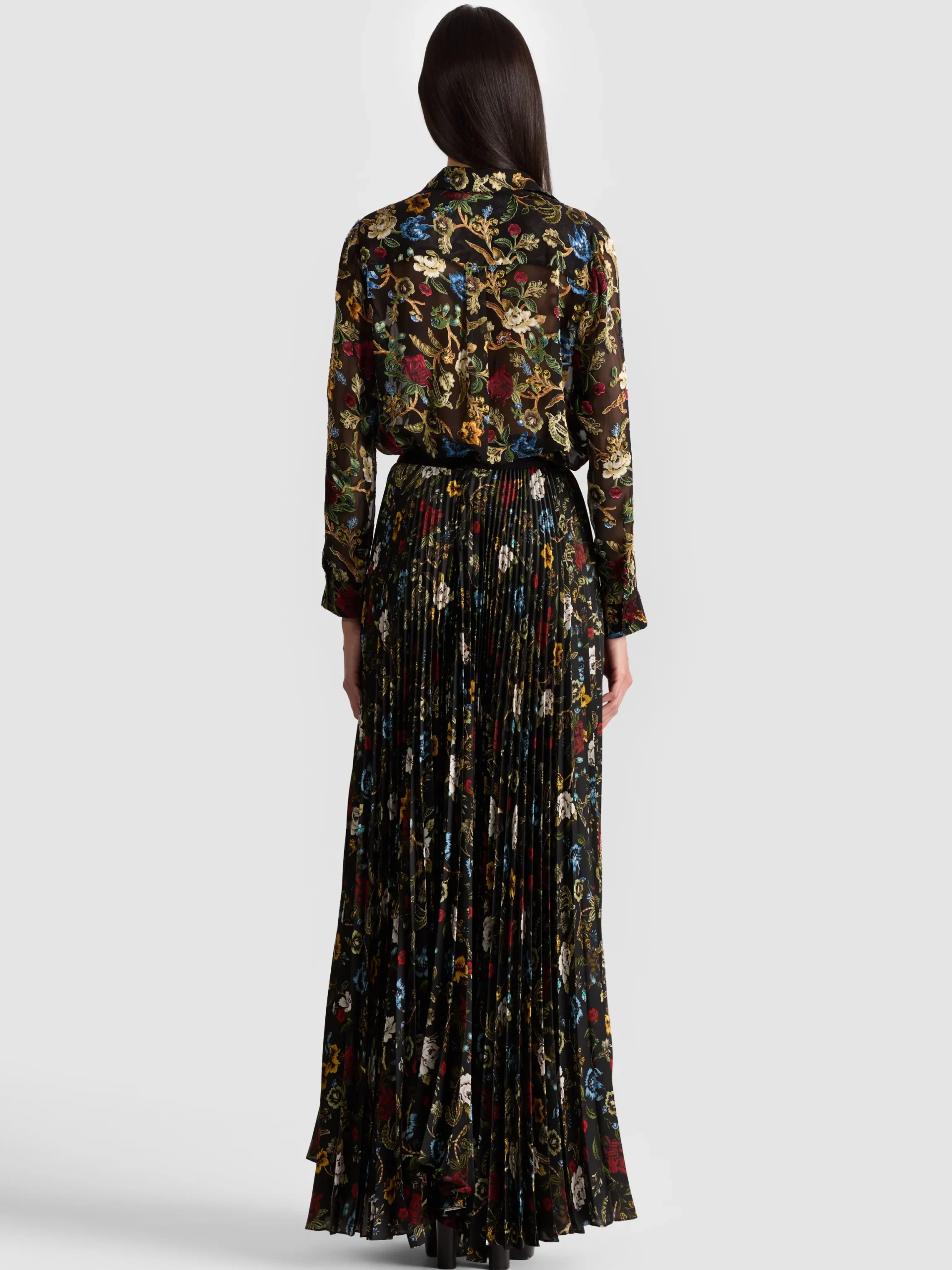 KATZ PLEATED MAXI SKIRT