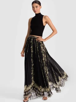 KATZ PLEATED MAXI SKIRT