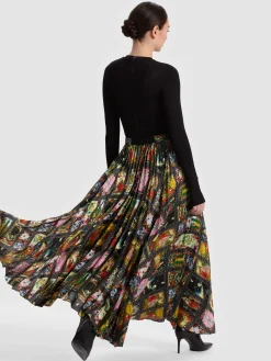 KATZ PLEATED MAXI SKIRT