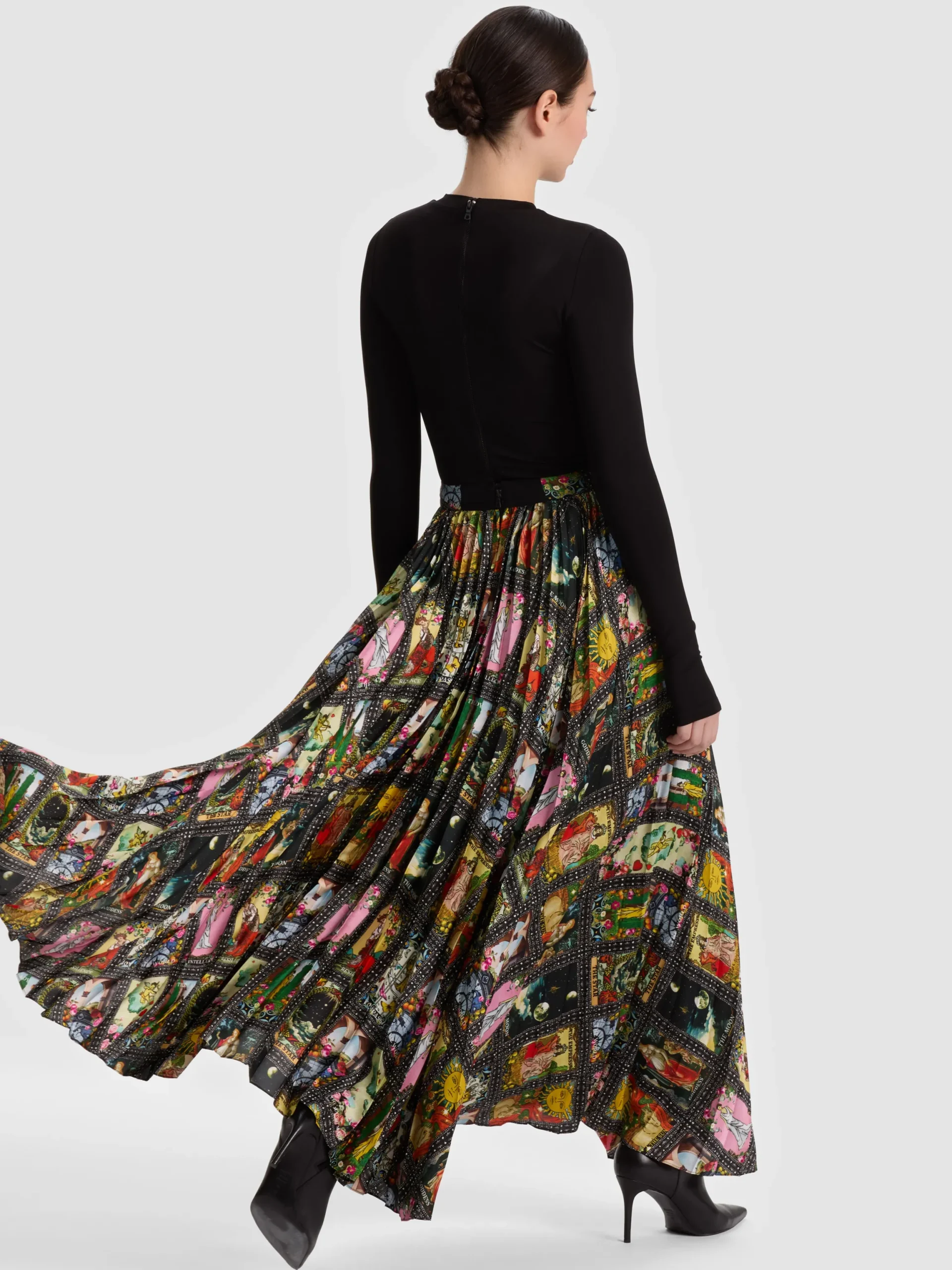 KATZ PLEATED MAXI SKIRT