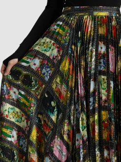 KATZ PLEATED MAXI SKIRT