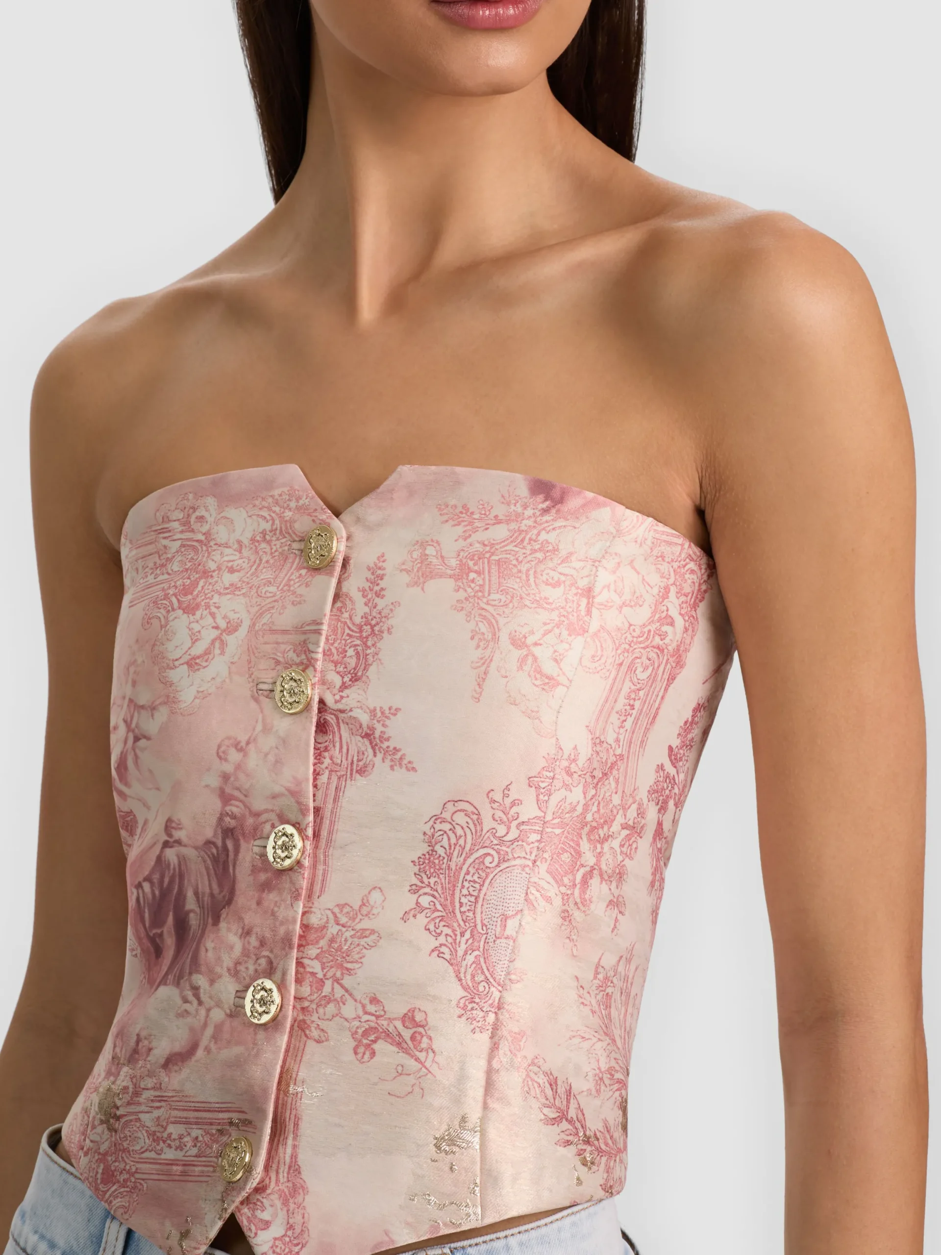 KELCEY STRAPLESS VEST