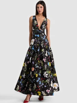 LILA STRUCTURED BALLGOWN