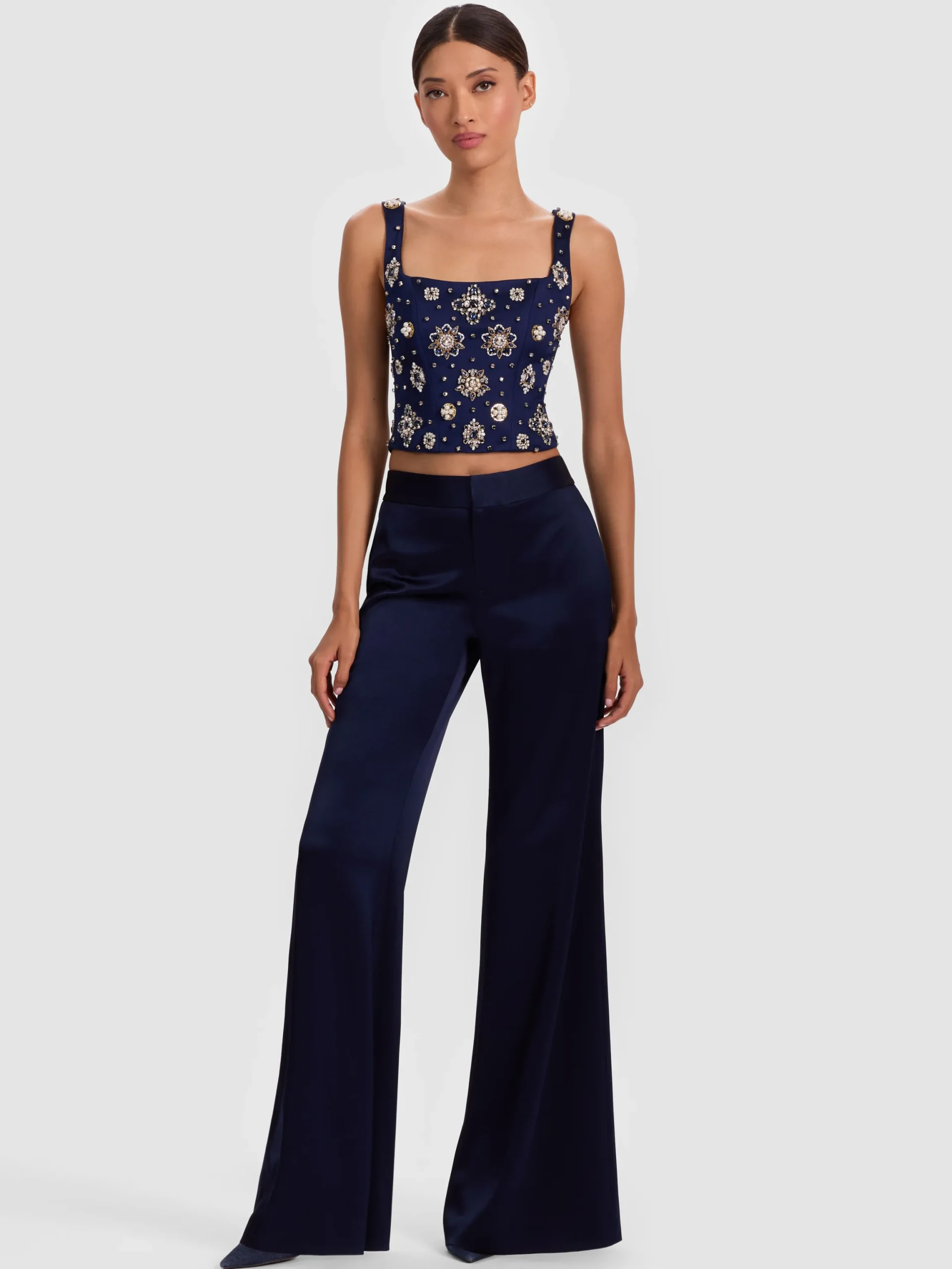 LILIANNA EMBELLISHED CORSET TOP