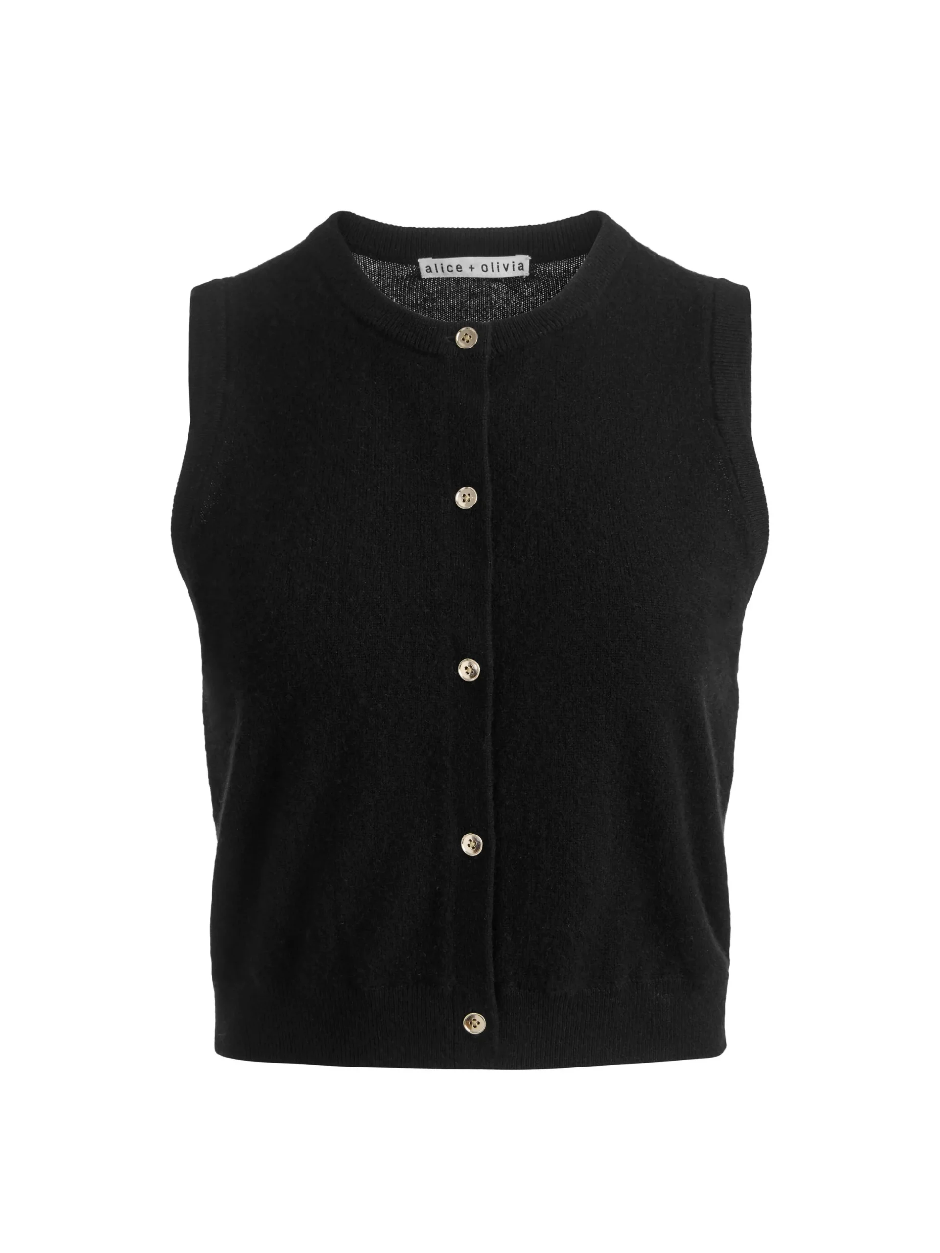 LOLY BUTTON FRONT CASHMERE VEST