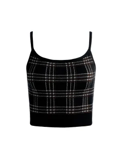 MAUDE PLAID BRALETTE