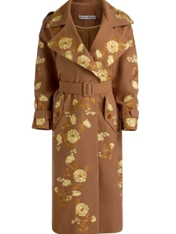 NEVADA EMBROIDERED TRENCH COAT
