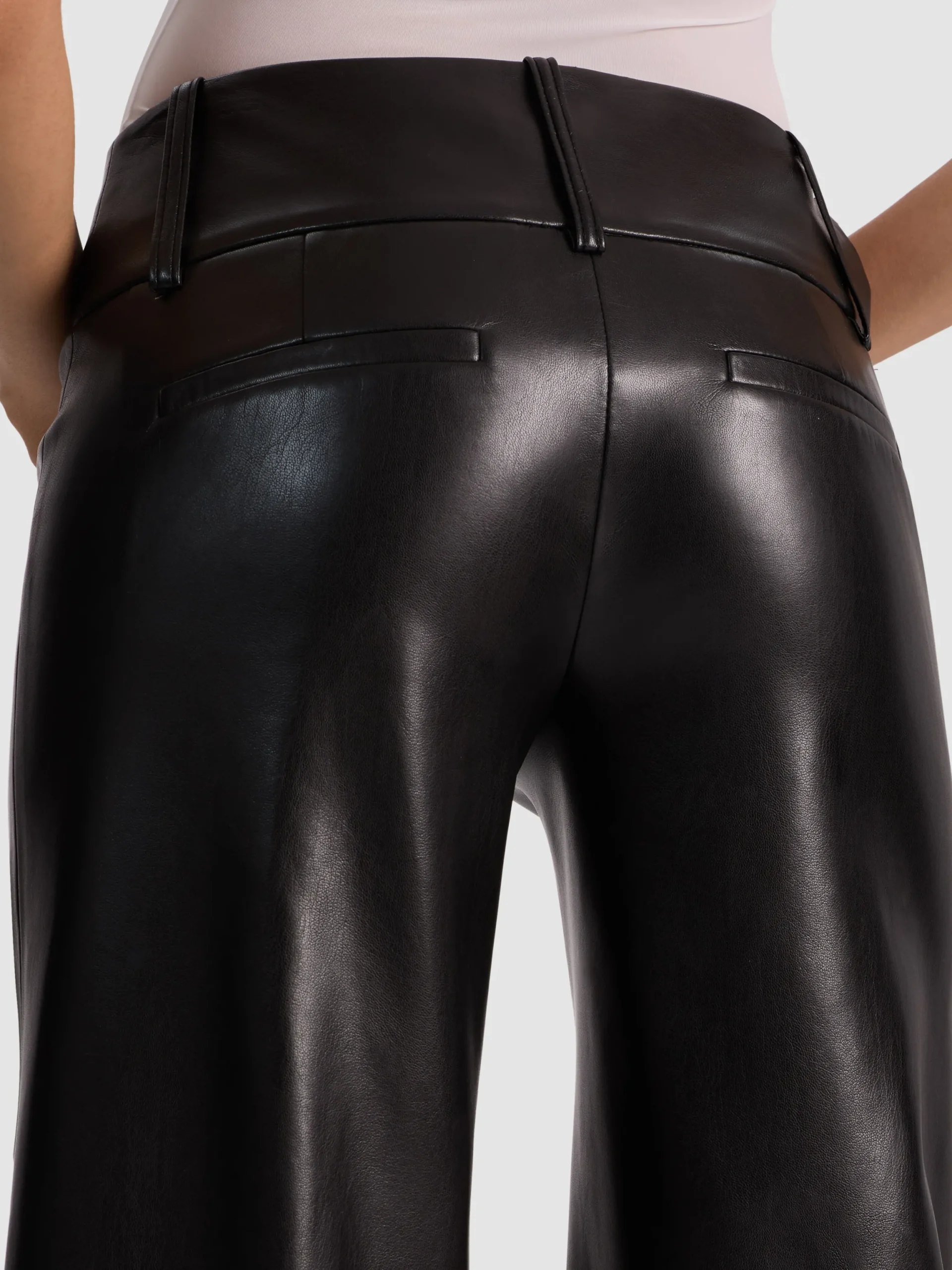 OLIVIA VEGAN WIDE LEG PANT