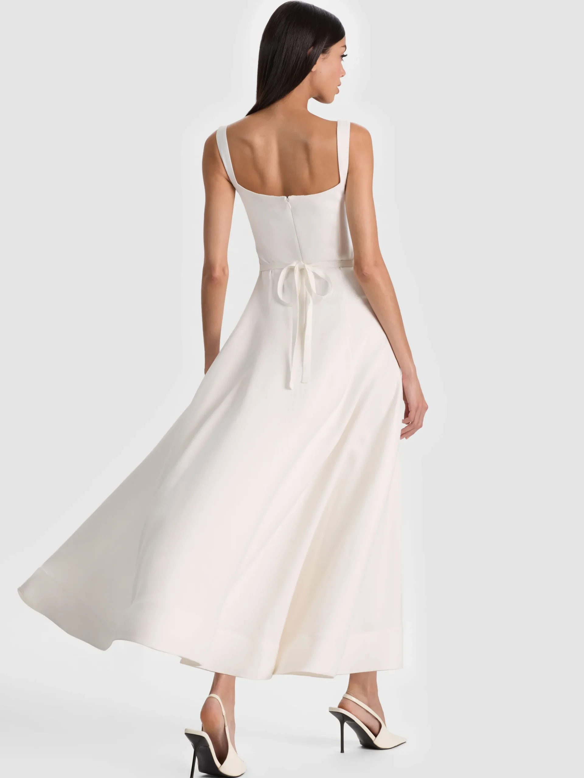 POLLY FLARED MIDI DRESS